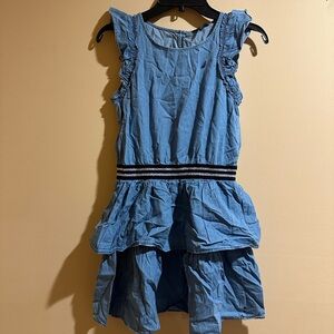 Nautica Kids Blue Dress with Striped Detail